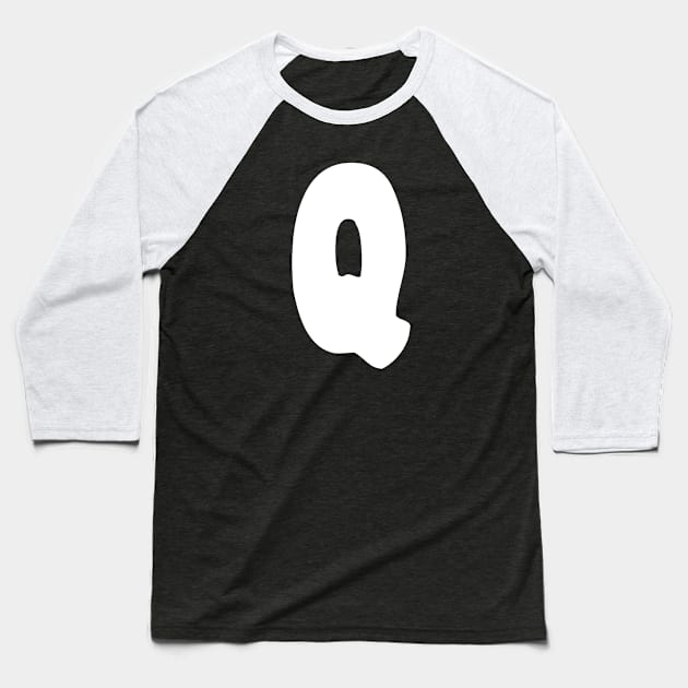 Letter Q Baseball T-Shirt by Xtian Dela ✅